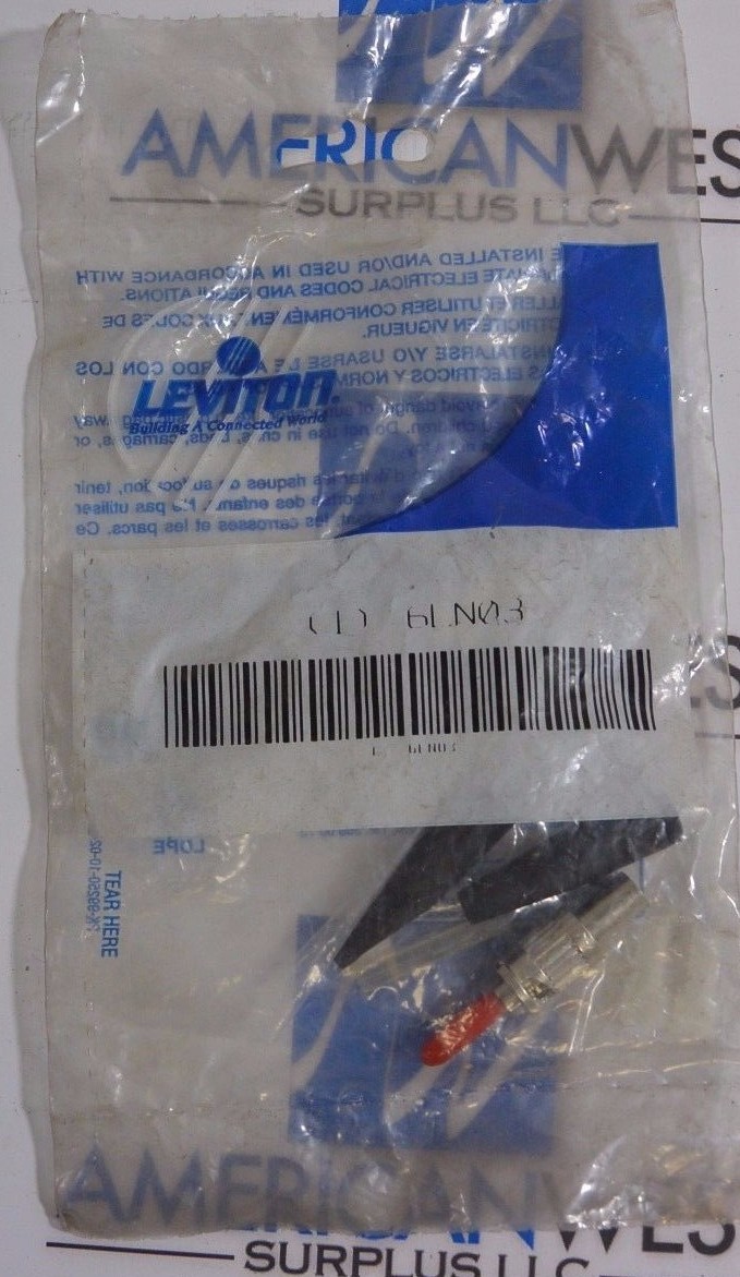 1 NEW Leviton 6LN03 Multimode Threaded Connector Fiber Patch