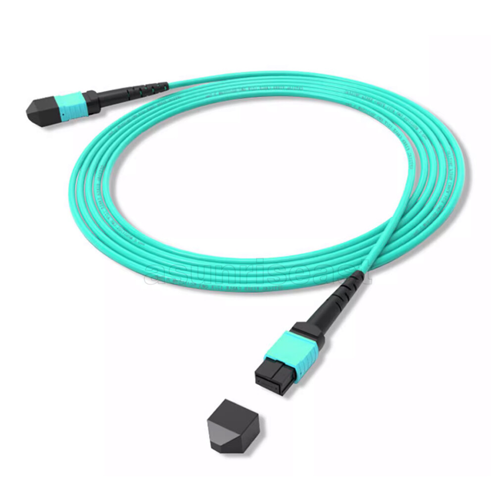 Fiber Optic Patch Cord MPO to MPO OM3 Cable 8 or 12 Core Type B Female 1~40m lot