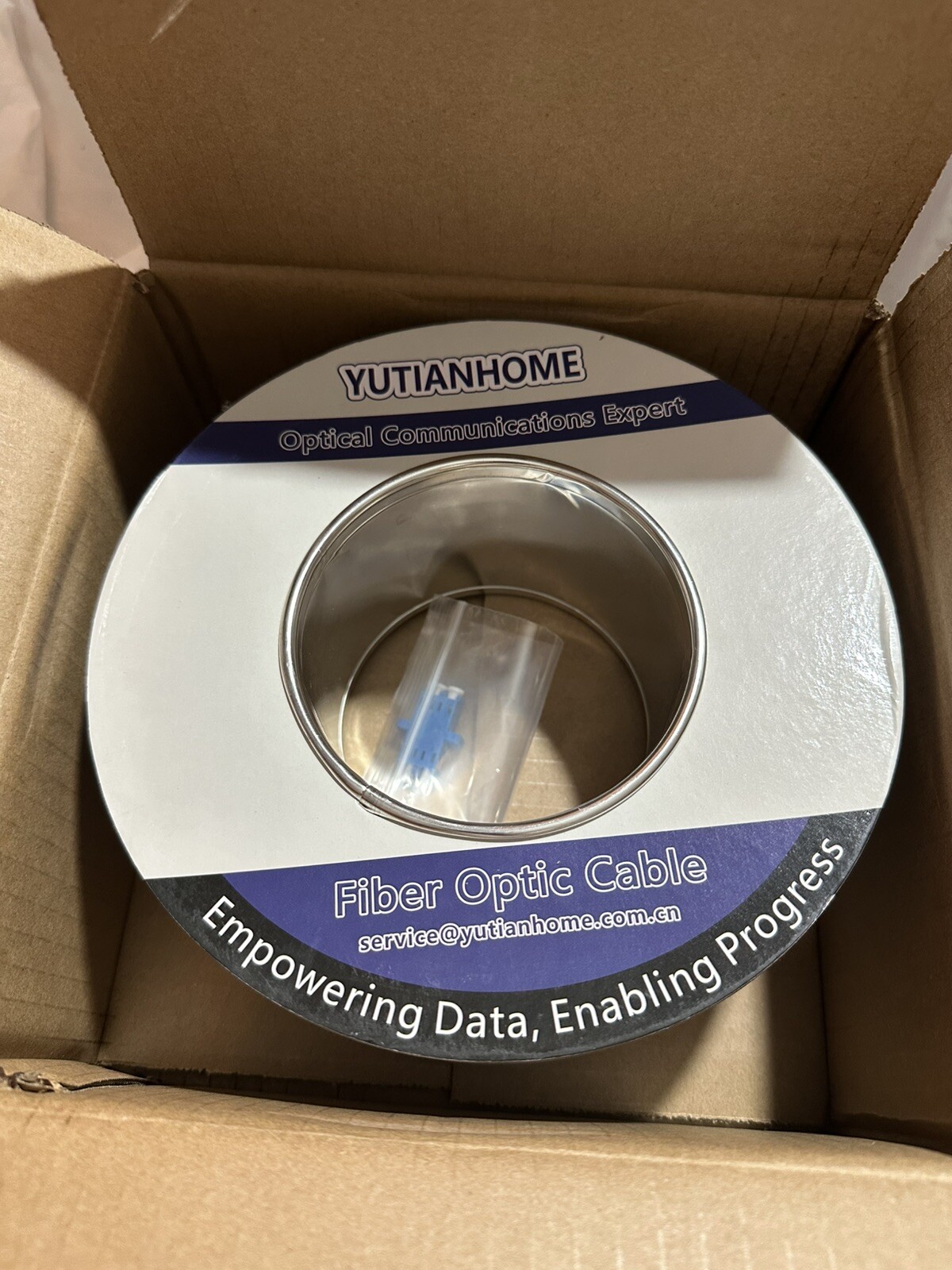 yutianhome 100 meter om3 outdoor armored fiber optic cable Uniboot Connectors
