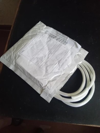 1M-5M Braided Fiberglass Sleeve High Temp Resistant Tube Chemical Glass Fiber