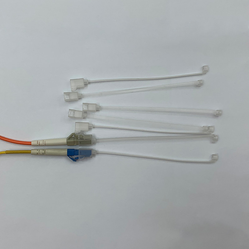 100pcs 1.25mm LC Dust Cap with Chain Dust Plug Fiber Optic Connector Cable Cover