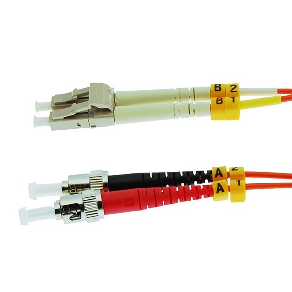 3FT 1m ST to LC Duplex Multi Mode 62.5/125 Fiber Optic Optical Patch Cable Cord
