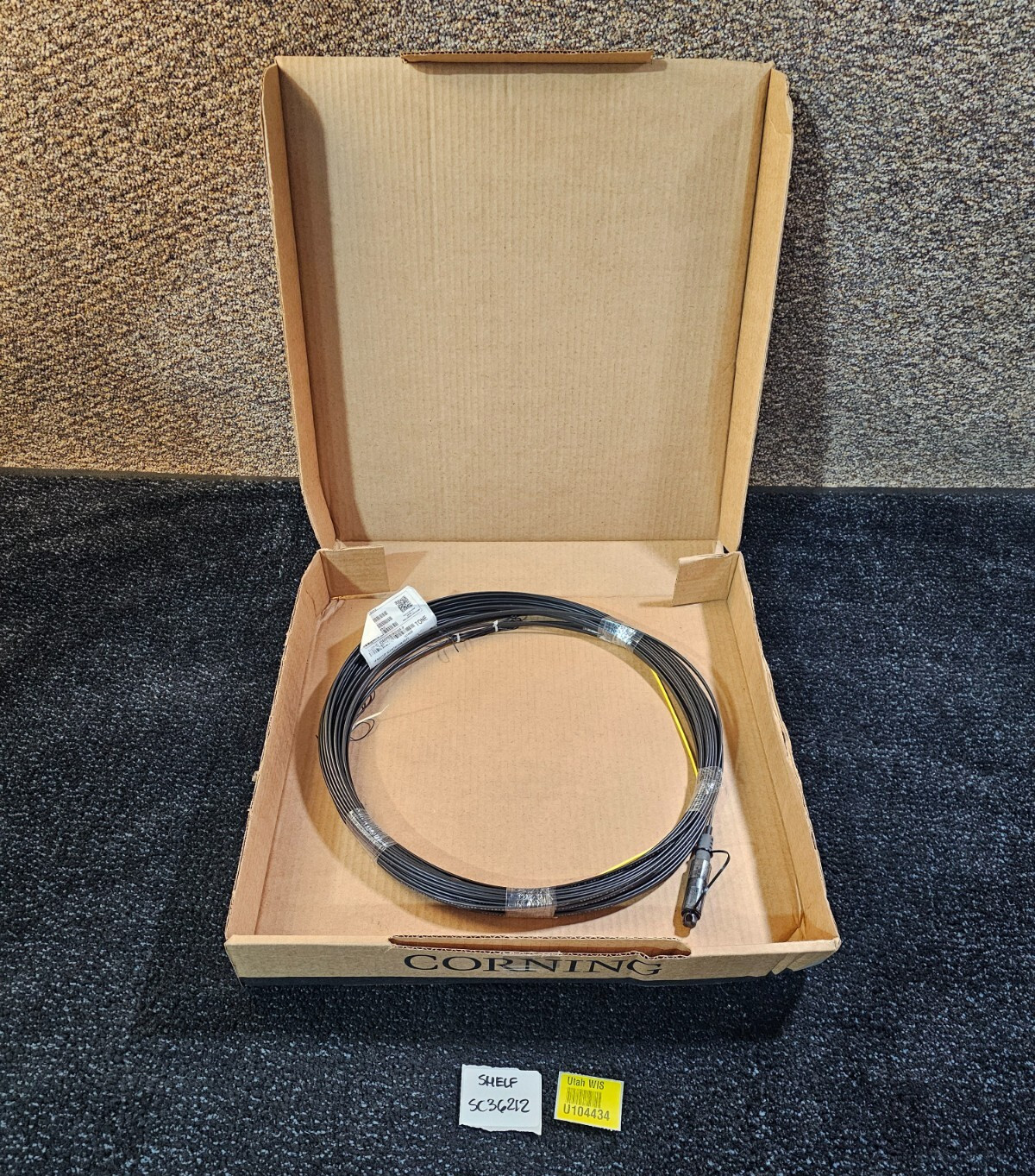 Corning 434401EB1R3100F-P 100′ Fiber Optic Cable ROC Drop Cable Assembly