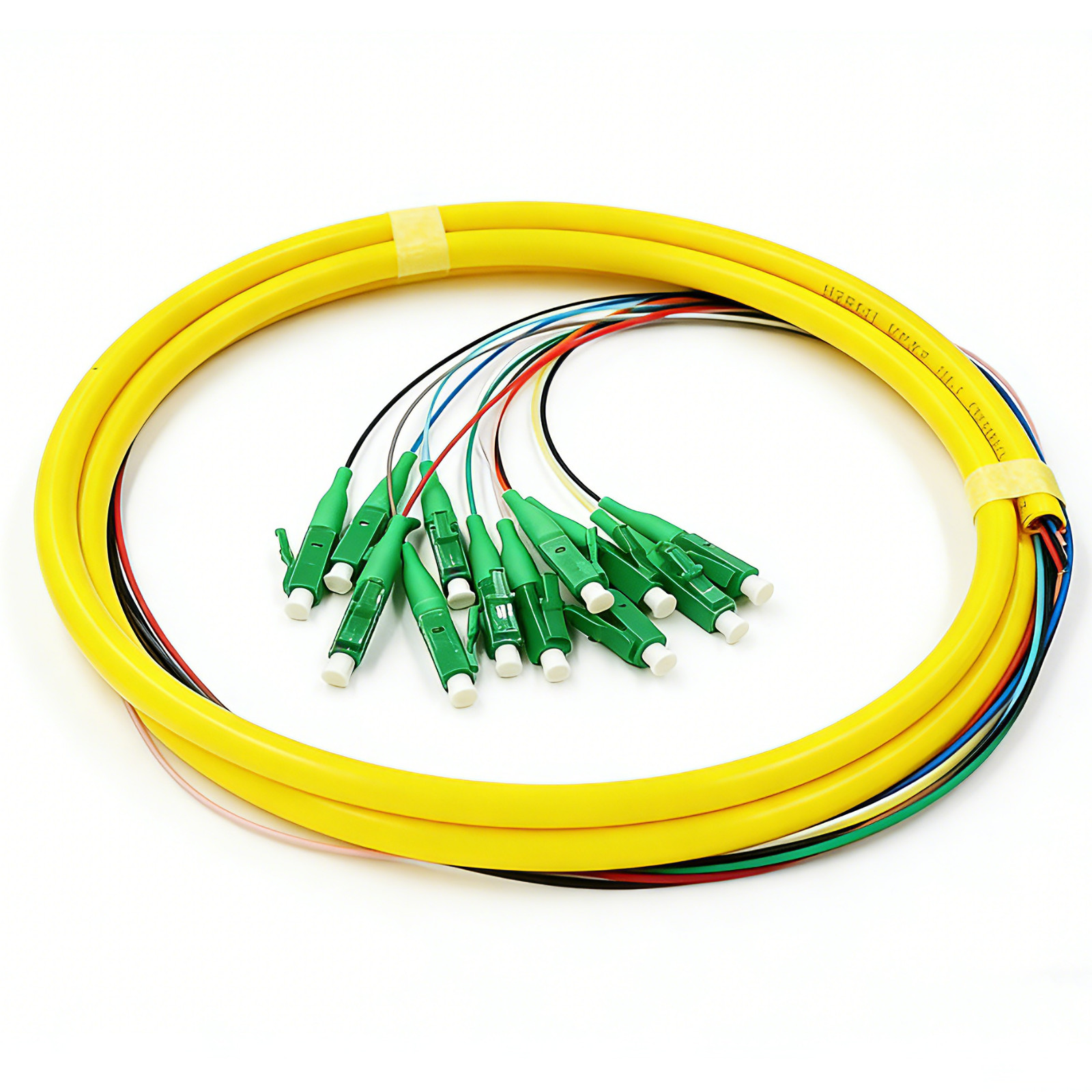 1M 12 Fiber SC LC FC ST APC SingleMode Bunch Fiber Optic Pigtail SM 9/125 Pigtai