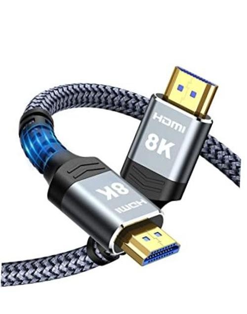 8K60HZ HDMI Fiber Optic Cable 2.1 75FT Long – Unidirectional 75FT – Grey