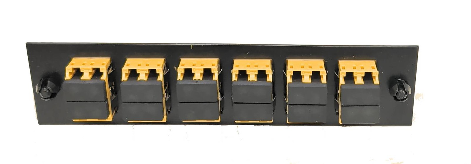 New Tyco 24 Fiber LC Secure Duplex Snap-in Adapter Plate MM/SM Yellow 1499703-2