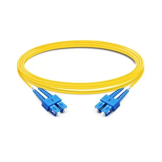 2PCS Duplex OS2 Single Mode SC UPC to SC UPC LSZH 2.0mm Fiber Optic Cable