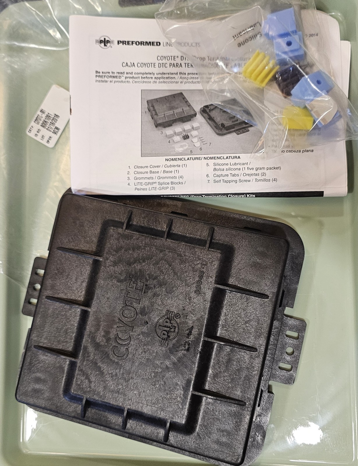 Fiber Optic Splice Closure Kit Coyote DTC (Model: 08948-1) NIB F/S
