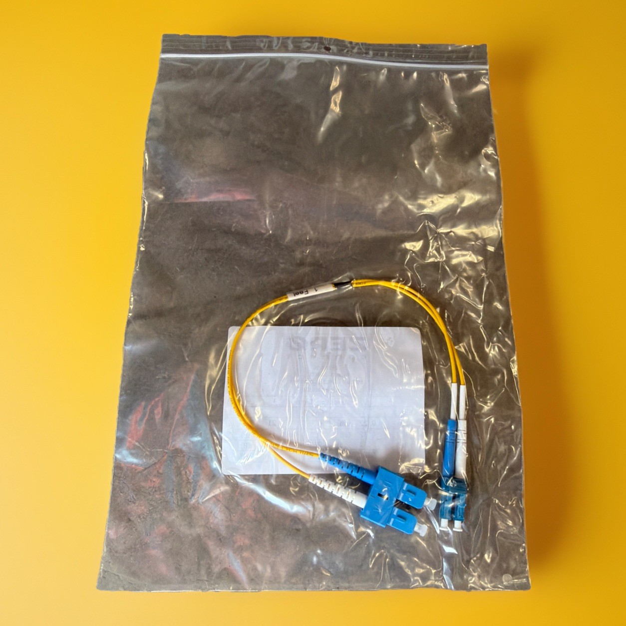 🔥 ZERO Connect 12D1-3F01 SM 2MM Duplex LC/SC 1Ft Fiber Optic Cable ~ 10 Units🔥