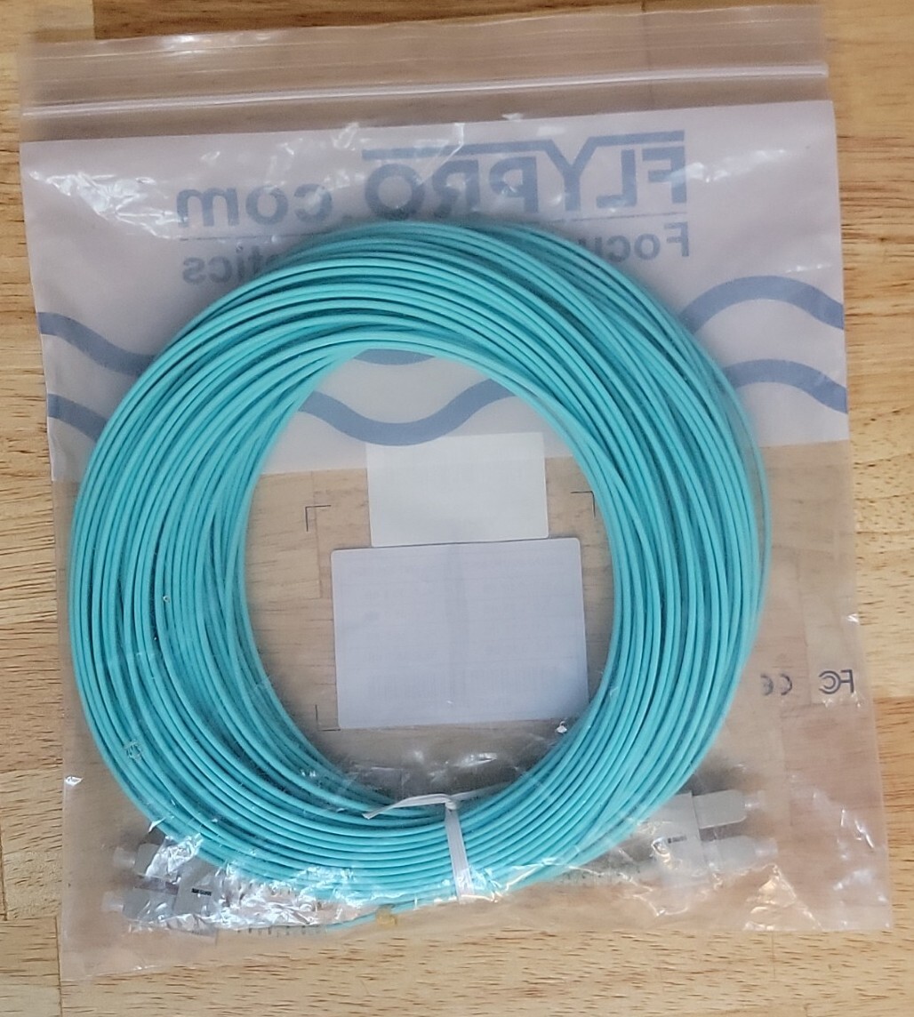 Fiber Optics Flypro.com OM3-SC-DX-30M-LSZH 0M3 50/125 Jumper A-B