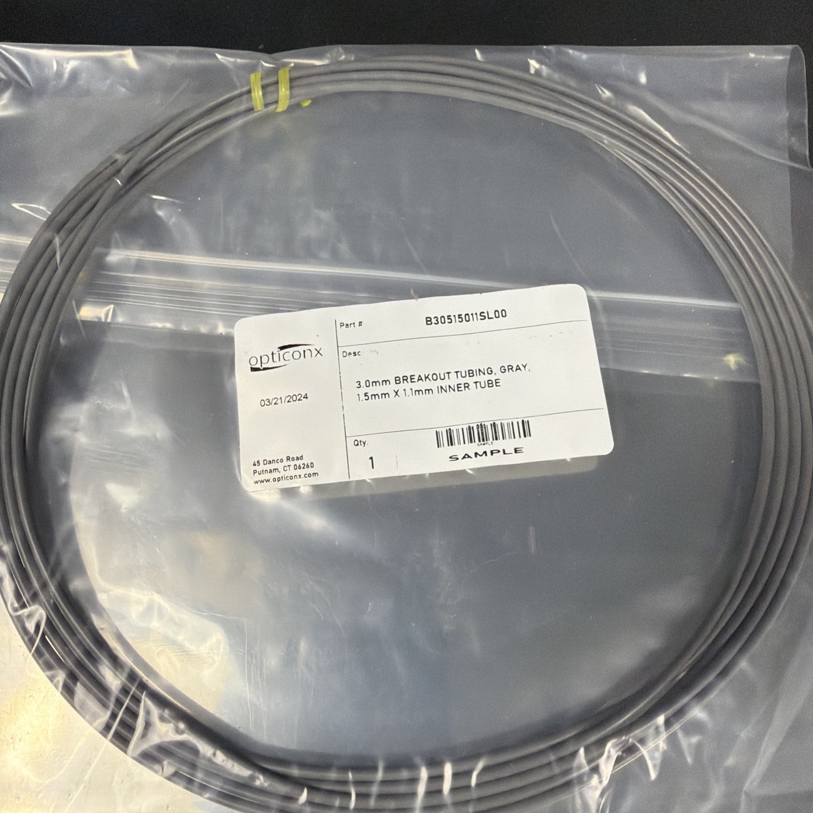 Opticonx Fiber Optic Installation Lot – UBK-96 Breakout Kit Splitters Tubbing Ca