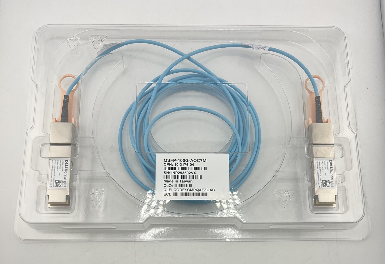 DELL QSFP-100G-AOC7M ACTIVE OPTICAL CABLE CPN: 10-3176-04