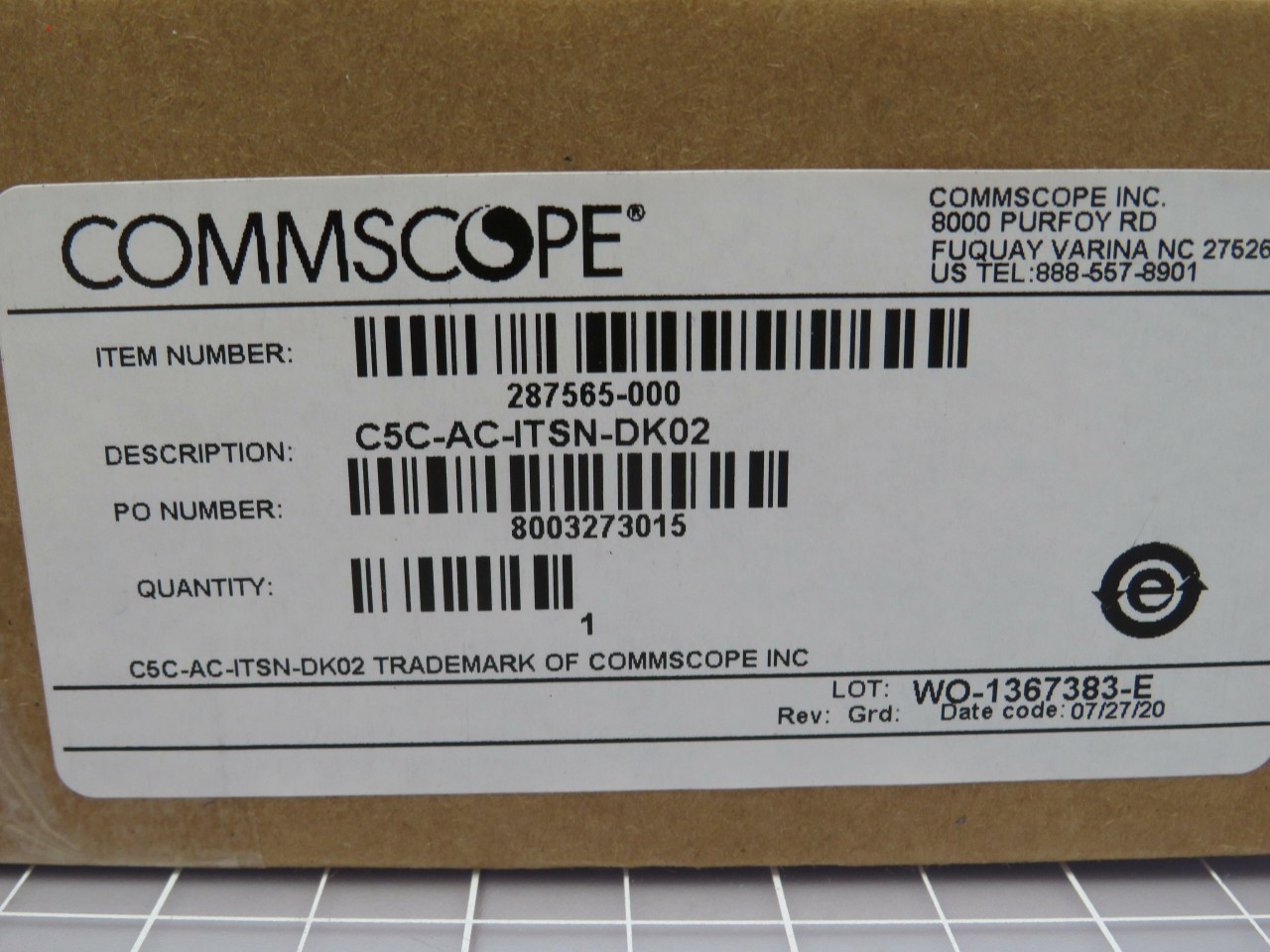 COMMSCOPE 287565-000 C5C-AC-ITSN-DK02 UNIT T188412