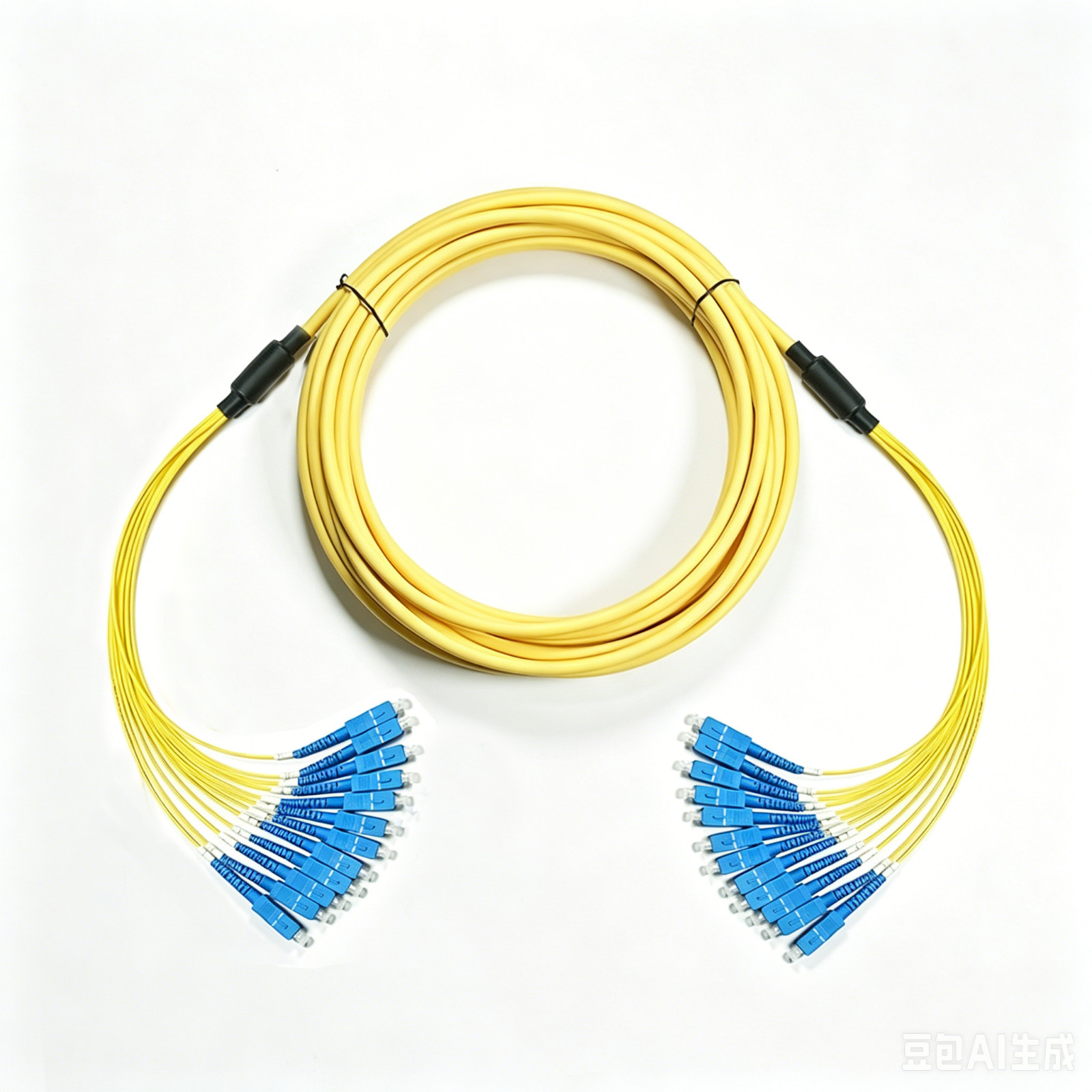 10M 12 Core Singlemode Bundle Fiber Optic Patch Cord SC to LC FC ST Data Center