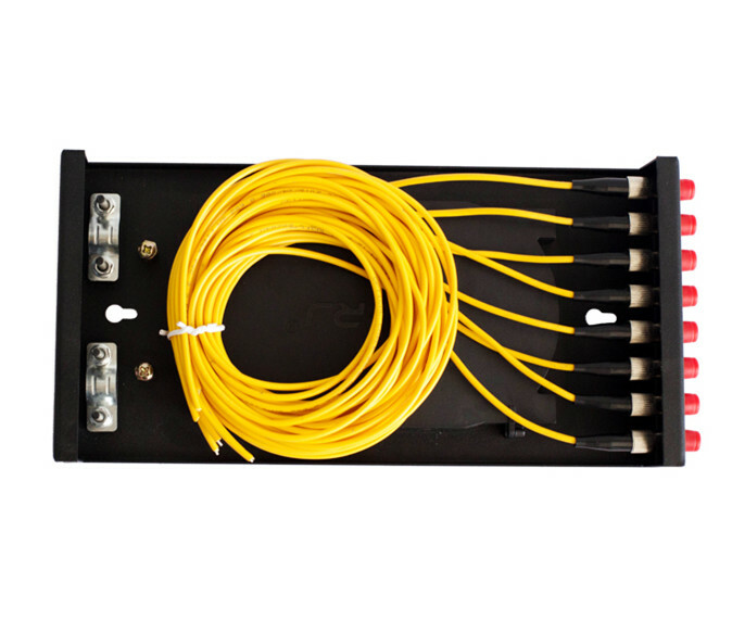 8-port FC fiber optic terminal box thickened 1.0MM full flange + pigtail