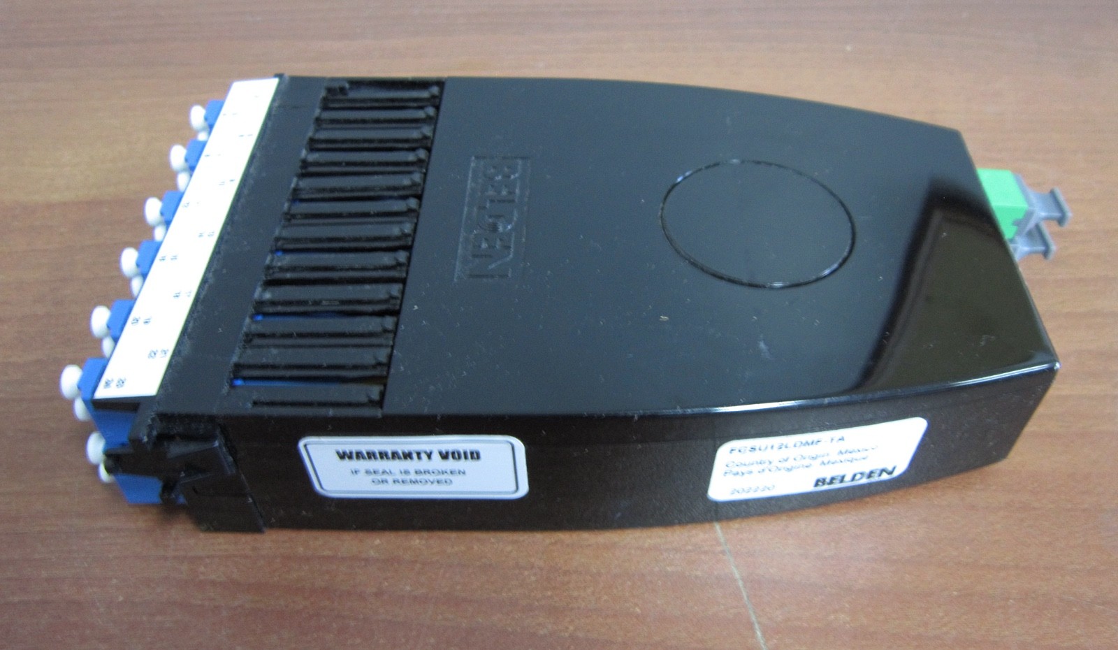 NEW Belden FCSU12LDMF-TA FX Ultra Fiber Optic 12-Port Cassette OS2, LC, MPO(F)
