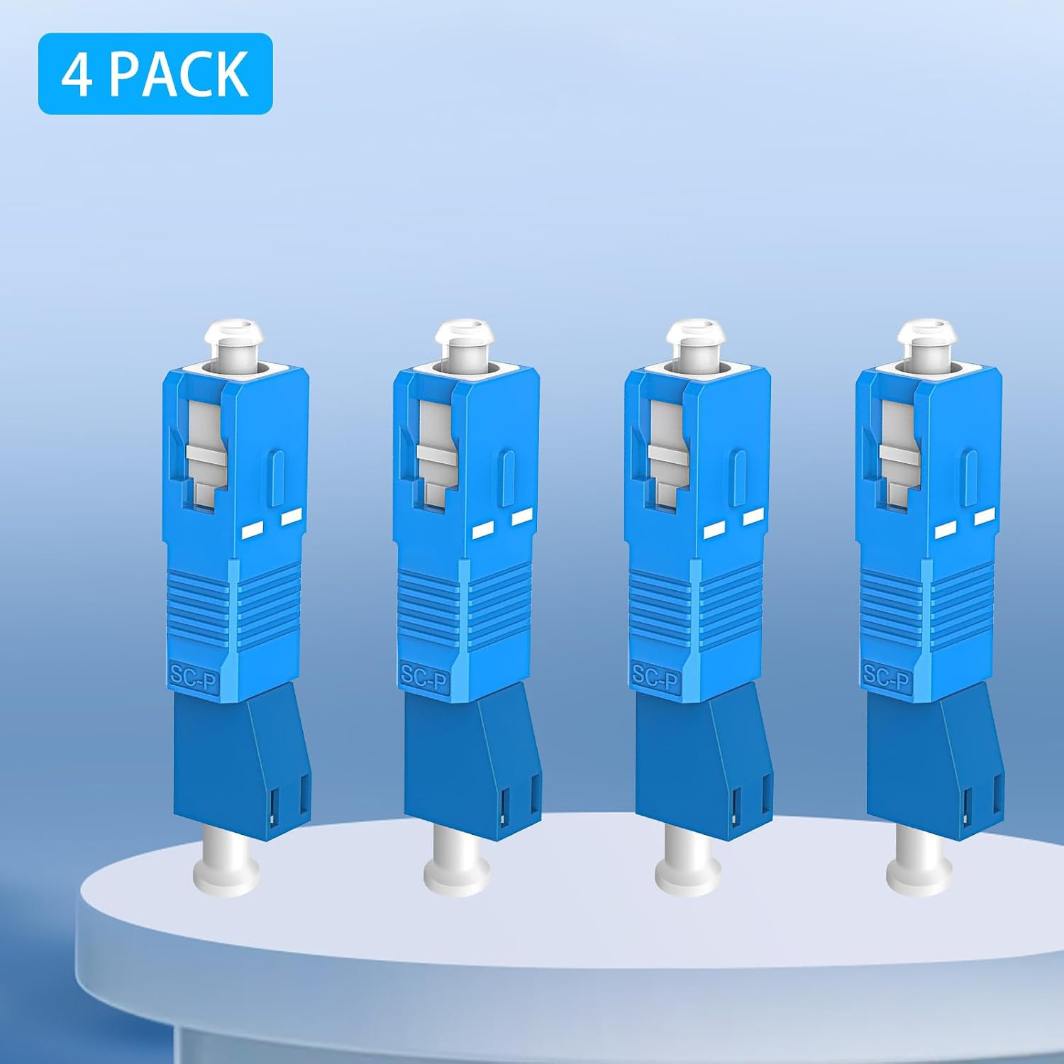 SC to LC Adapter-Single Mode 4 Pack, 9/125um SC/UPC Male to LC/UPC Female Optica