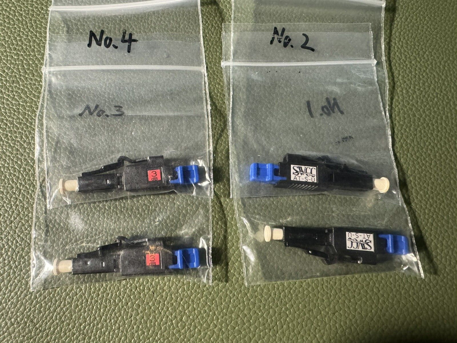 (4 x) LC/UPC Fiber Optic Attenuator SM 3dB