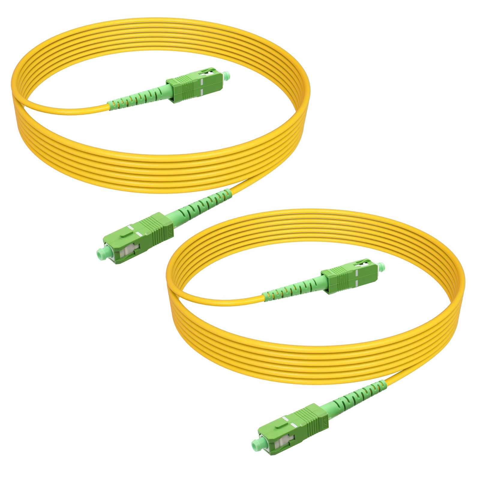 2PCS SC/APC to SC/APC Fiber Optic Patch Cable OS2 Simplex Single Mode Jumper …