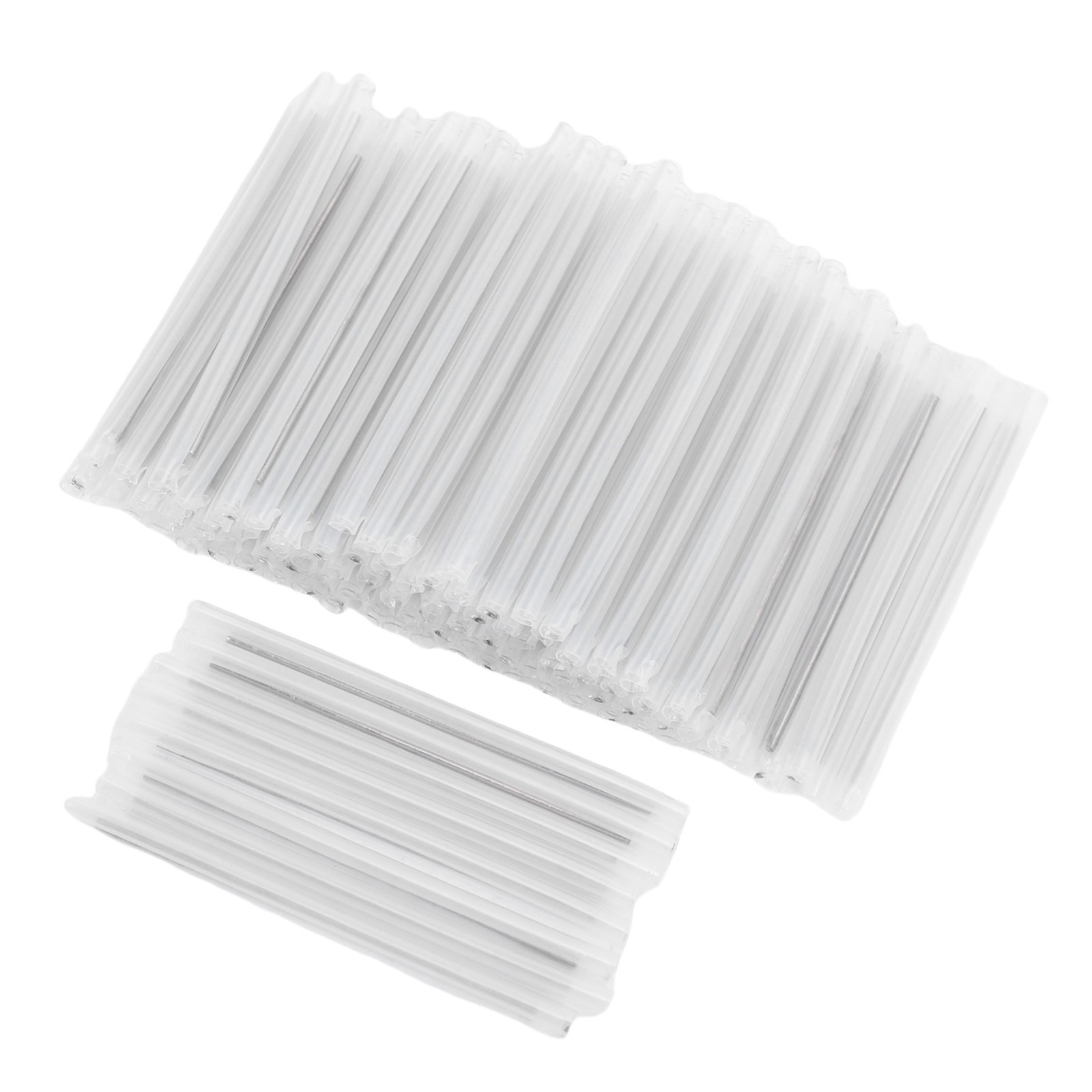 200 Pcs Fiber Optic Fusion Splice Sleeve 60mm Length PE EVA Clear Bare Fiber