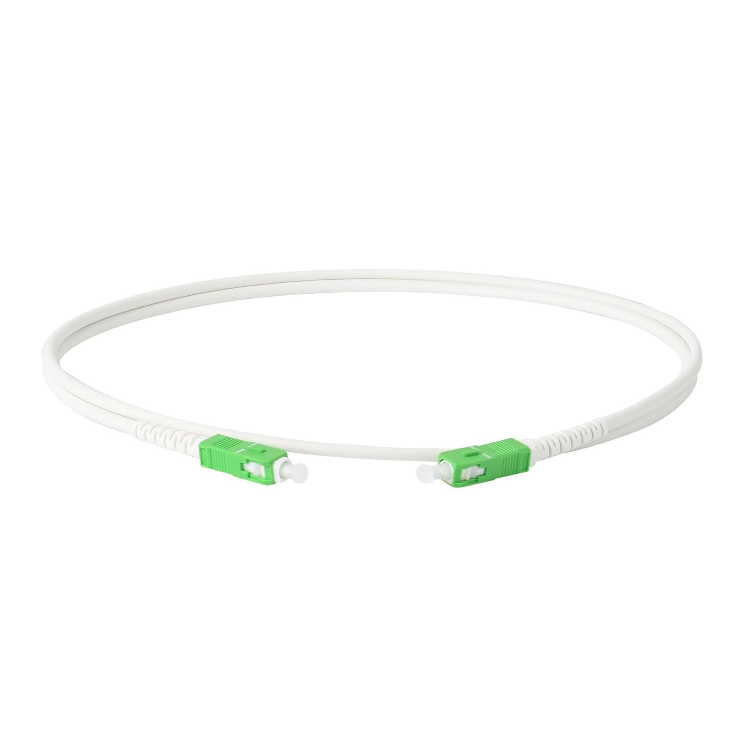 6-Pack 1 Meter SC/APC to SC/APC Singlemode Simplex Fiber Patch Cable