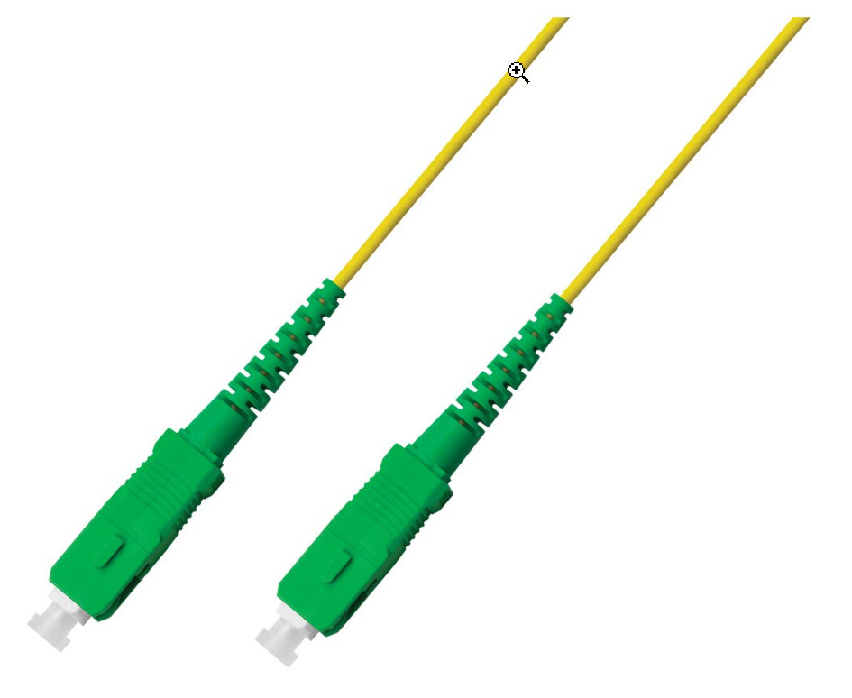 Lot of 10 Fiber Optic Jumper SC/APC to SC/APC Single Mode OS2 1FT Corning Glass