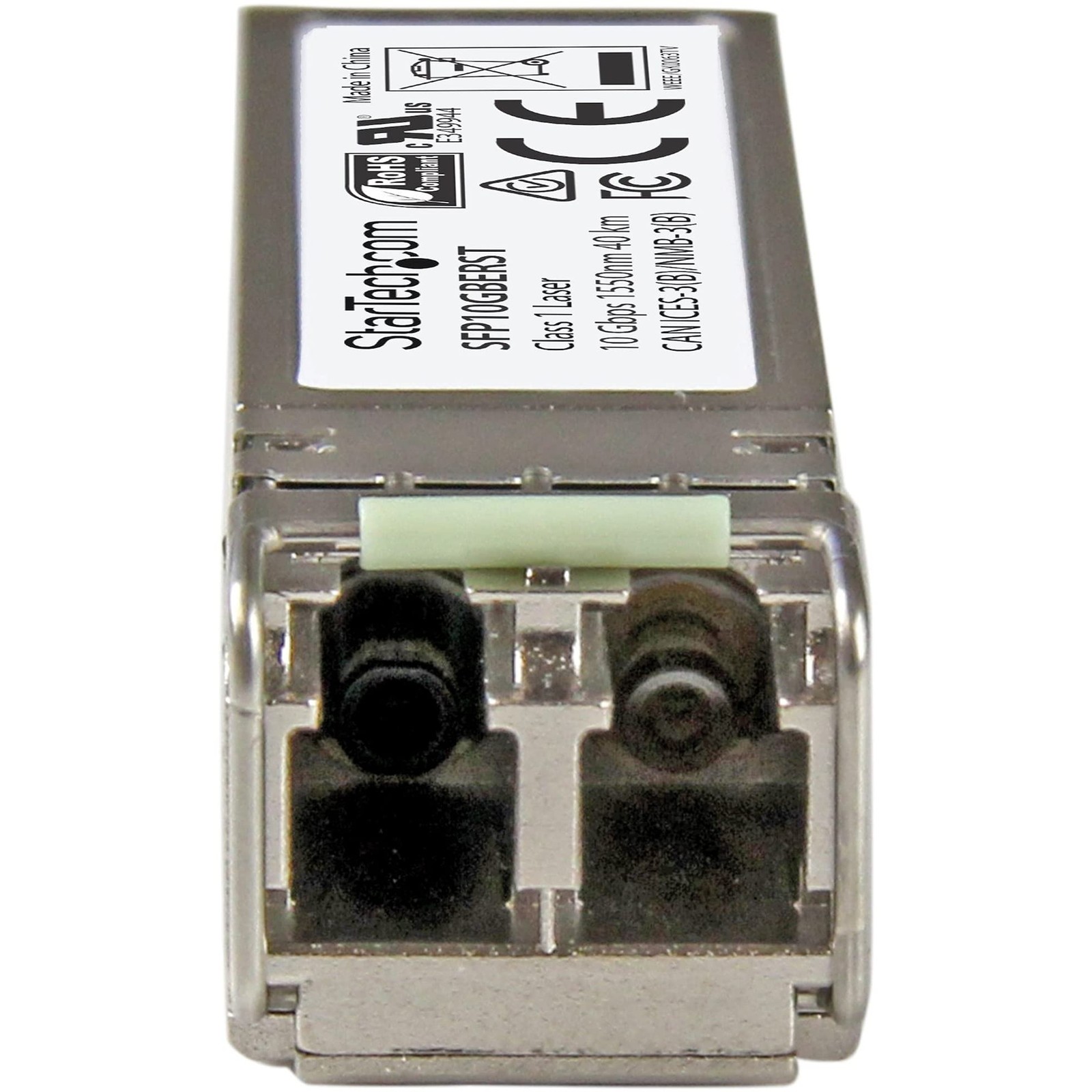 StarTech.com MSA Uncoded Compatible SFP+ Module – 10GBASE-ER – Single, Grey