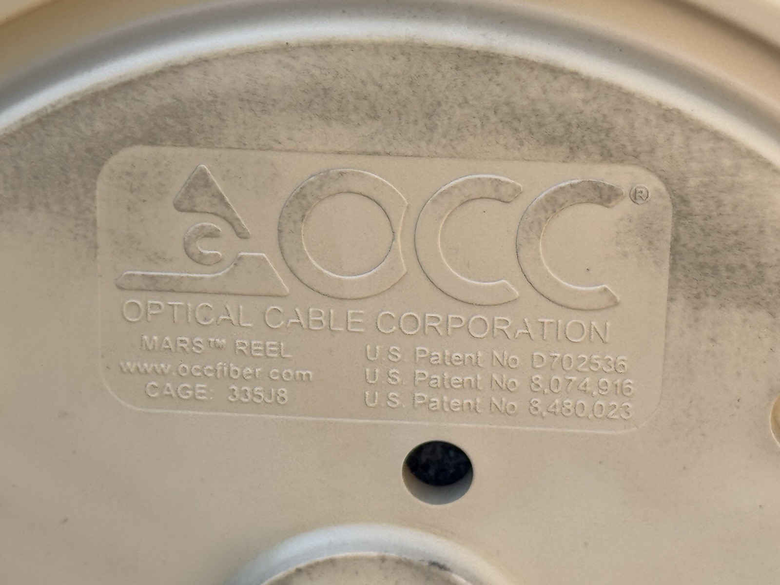 11128FT FIBER OPTIC FIS BLUE OPTICAL CABLE CORPORATION OCC A3302584-1 MARS REEL