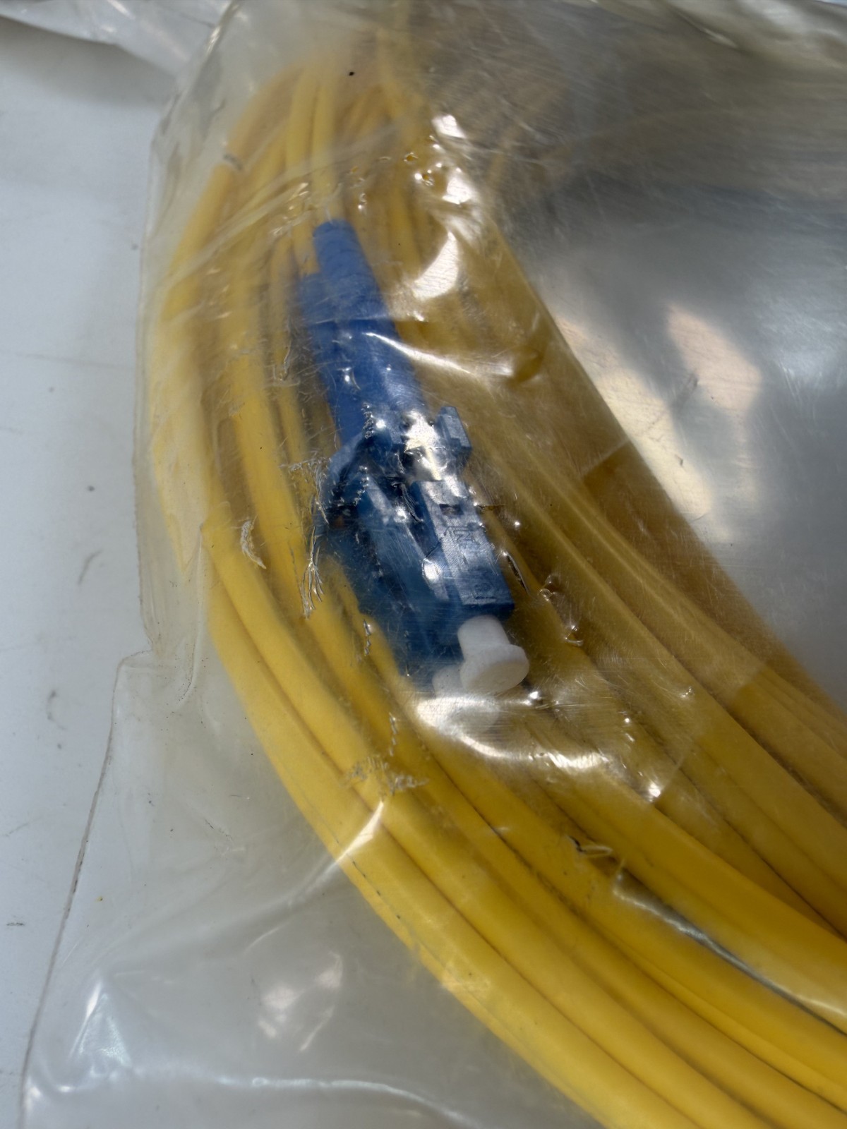 (QTY 8) Belden FPSLDSD020MP3XY Fiber Patch Cord OS2 LC-SC Duplex 20m 66ft Plenum