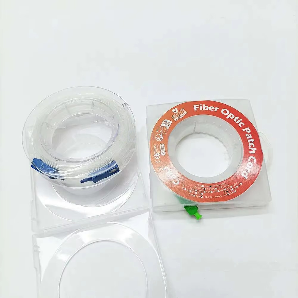 Indoor Transparent Fiber Optic Cable G657A2 SC UPC APC Invisible SM SX Jumper