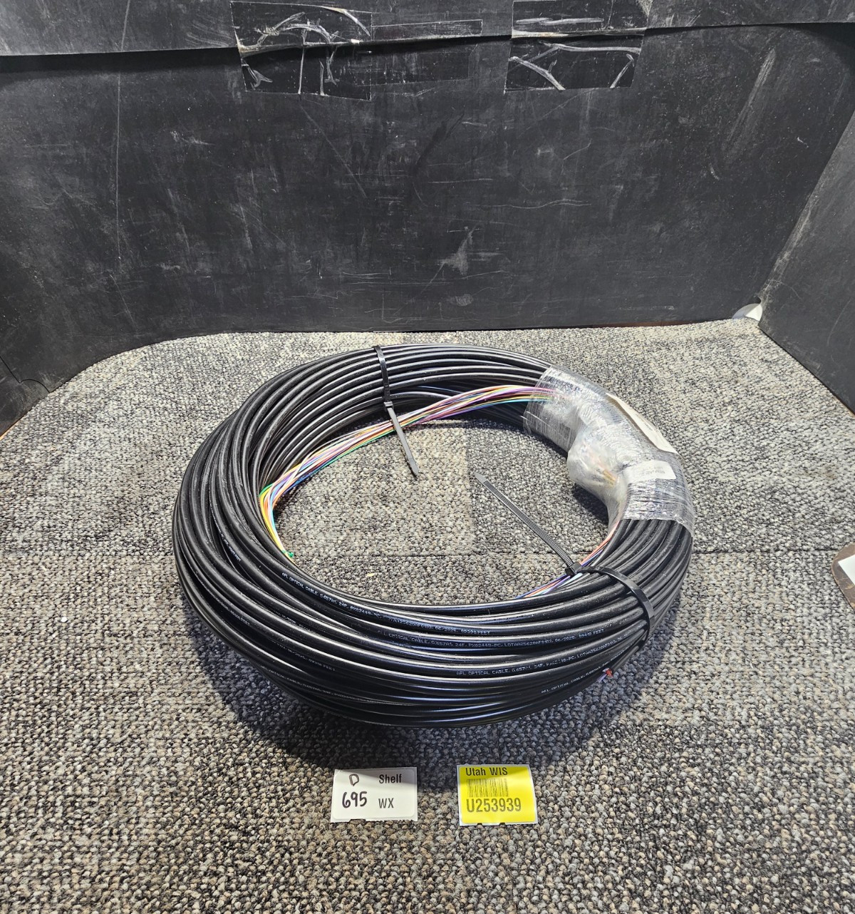 AFL Optical Cable G657A1 24F 250 ft Indoor/Outdoor Plenum Fiber Singlemode Black