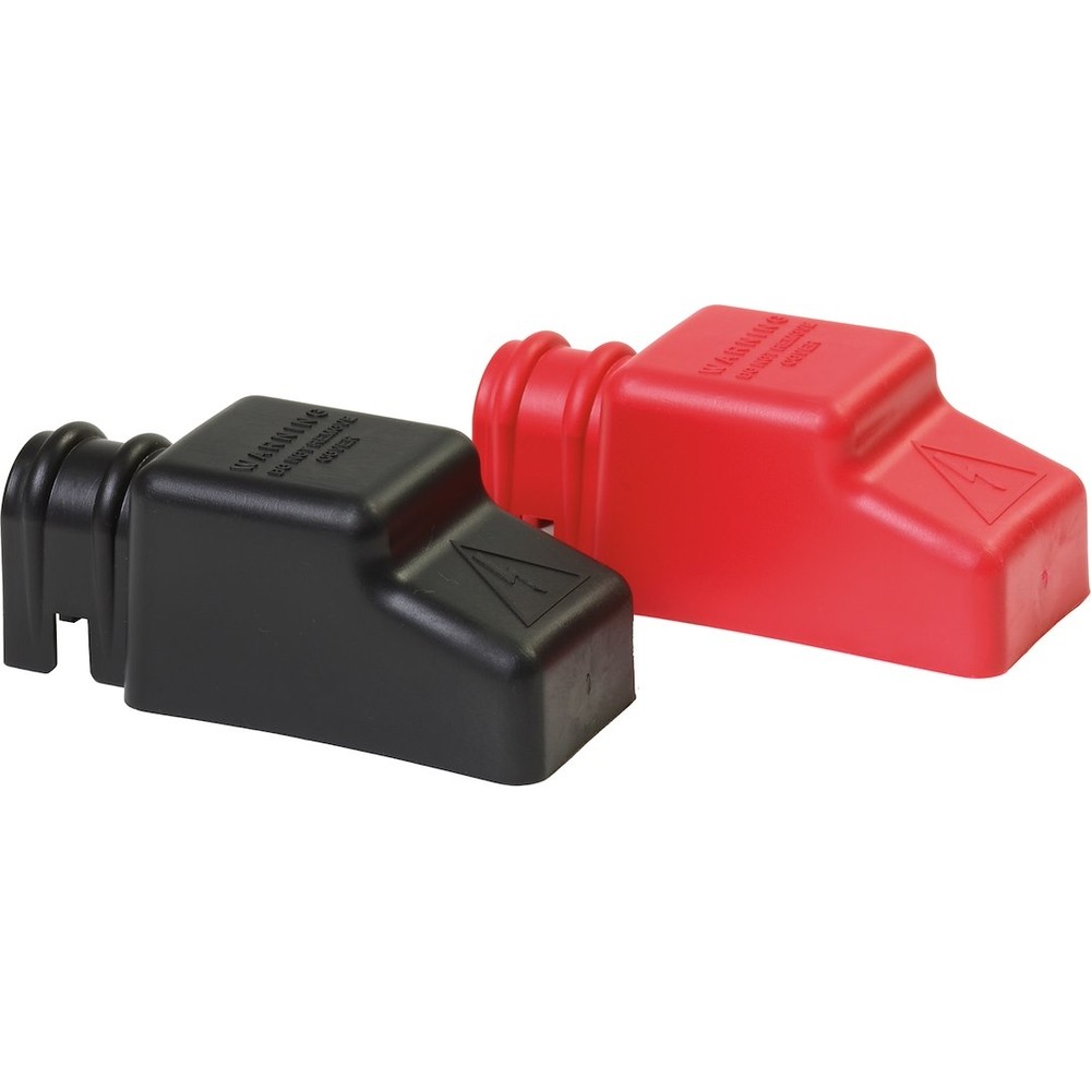 Blue Sea Systems 4018 Square Cablecap Insulators Pair Red/Black