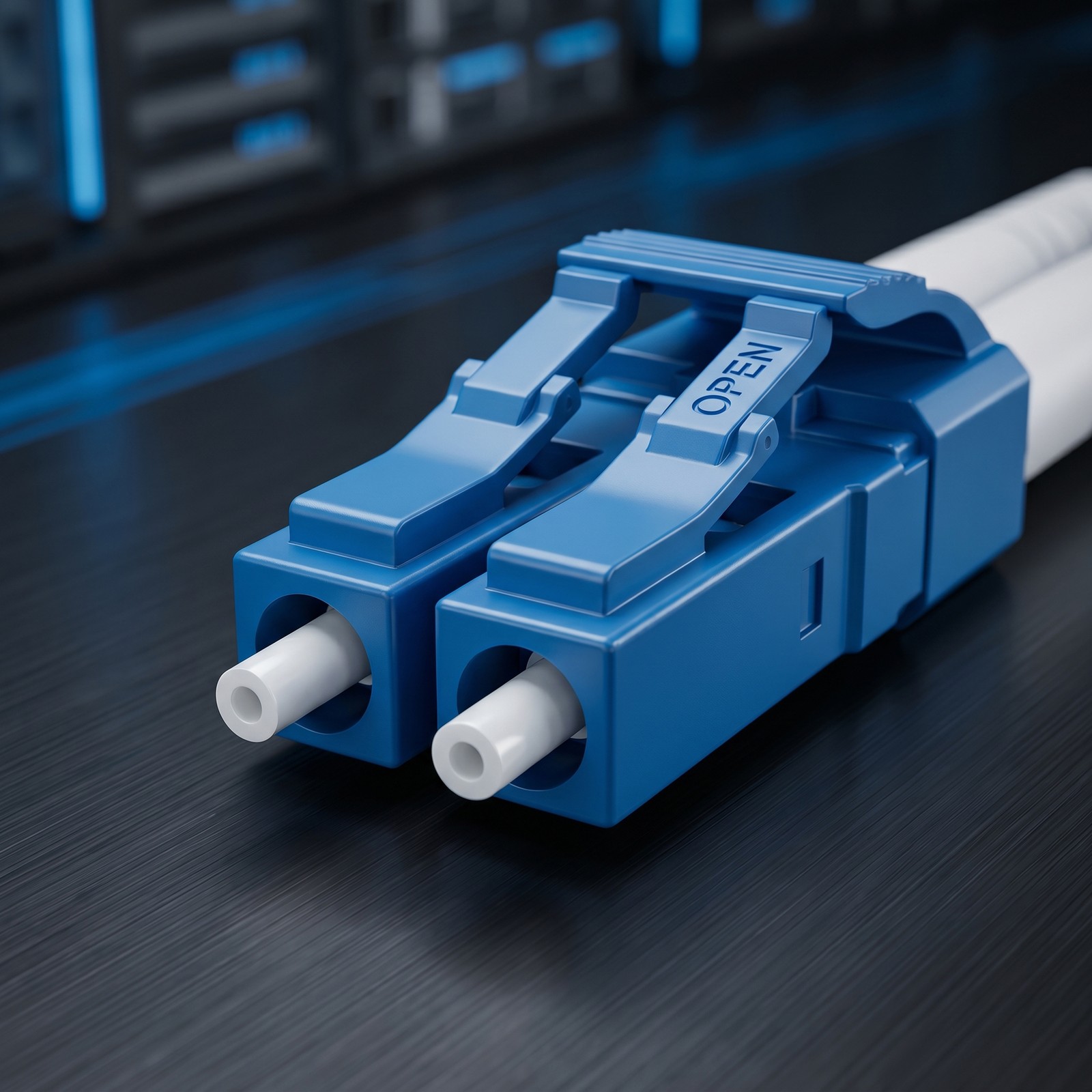 OS2 Duplex Single Mode 2 LC to 2 LC Outdoor Armored Fiber Cable, TPU 30M-150M
