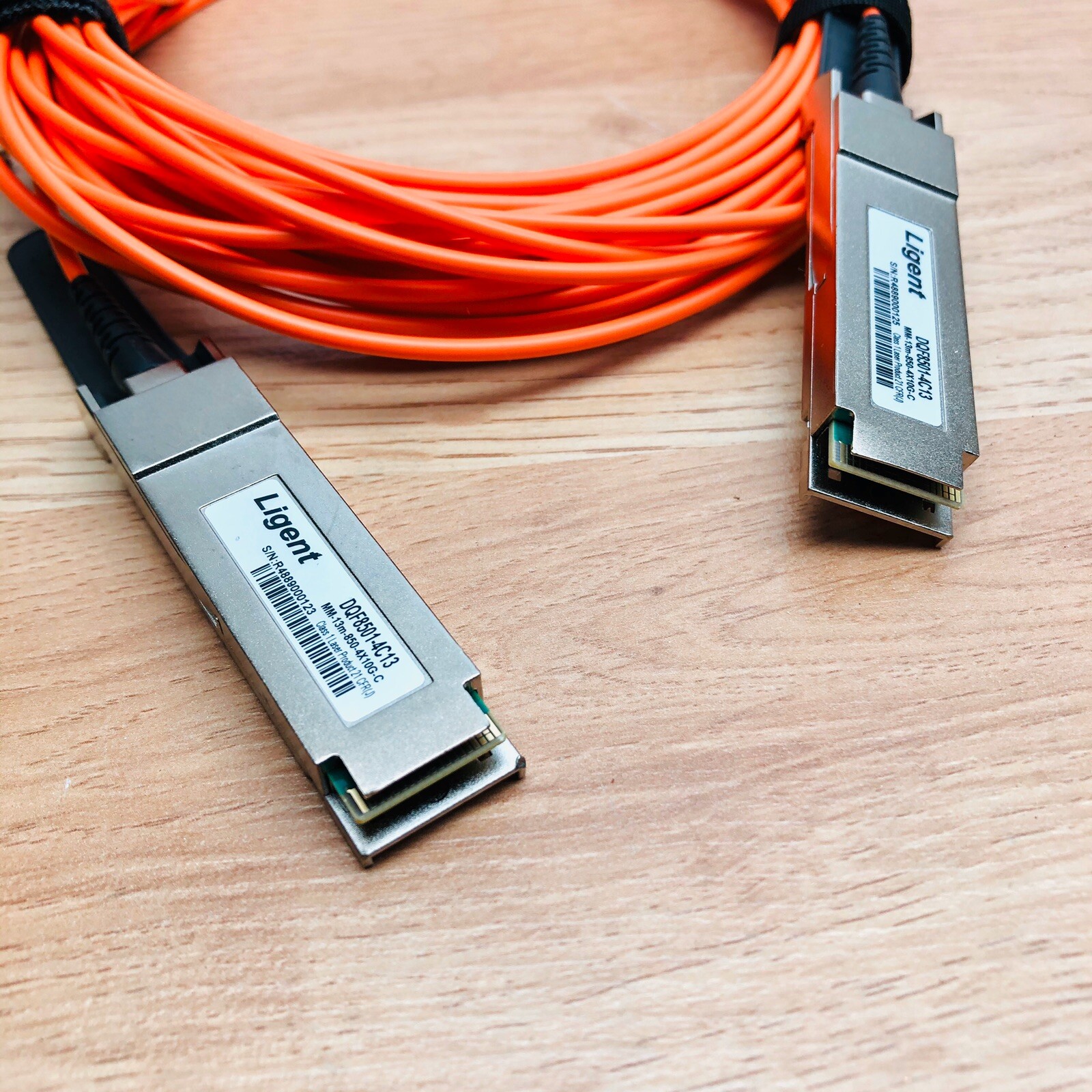 LIGENT DQF8501-4C13 MM-13M 850 4X10C-FIBER OPTIC CABLE MODULES