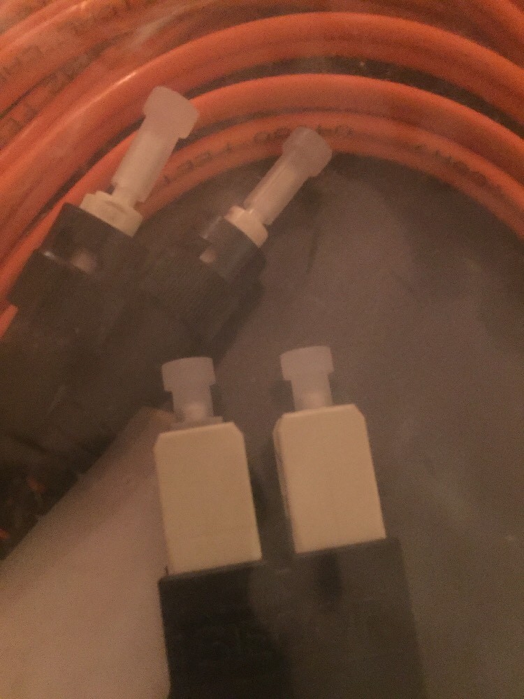 Lot Of 5 Fiber Dup Zip ST/SC 62.5/125 Fiber Patch Cable 20 Feet