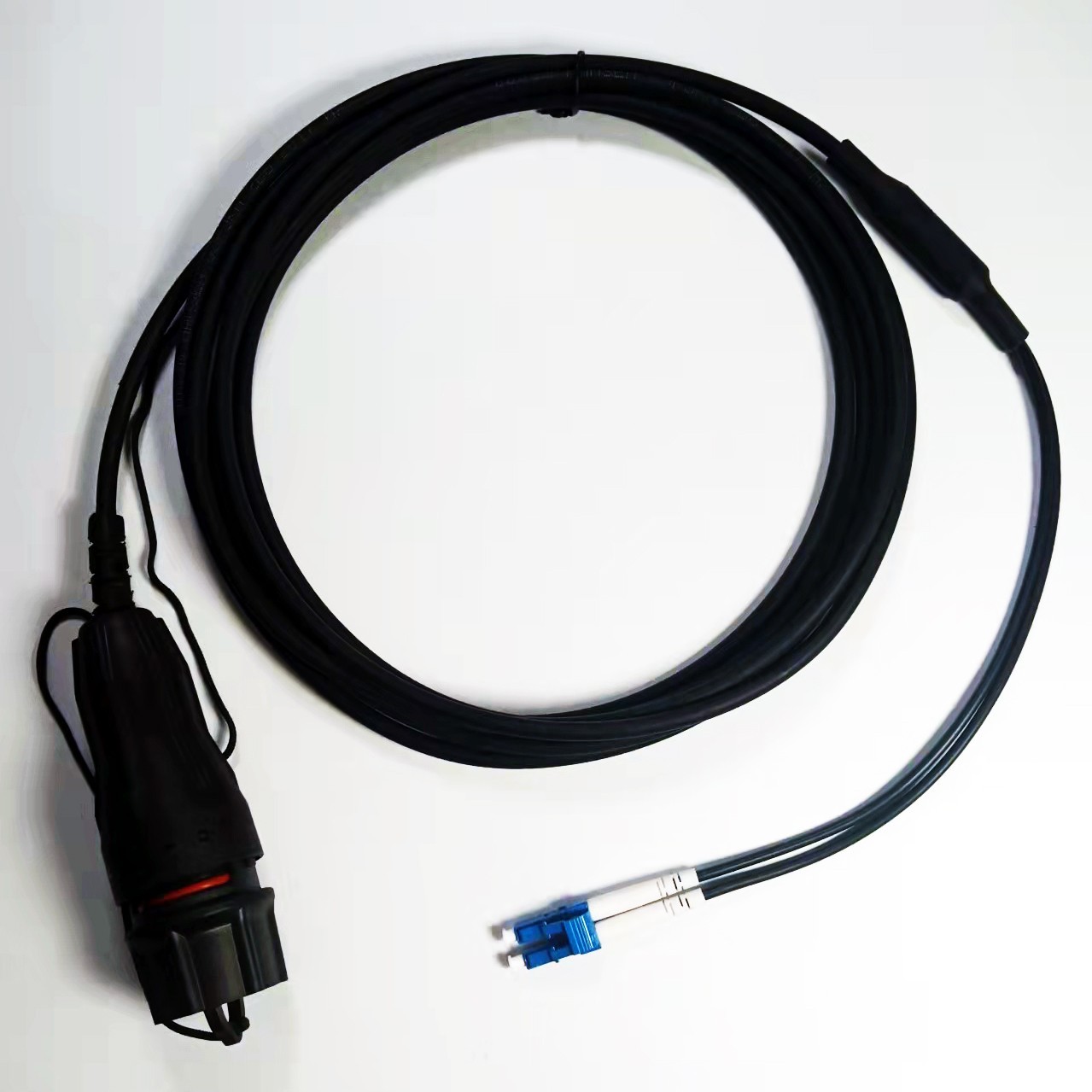 FULLAX LC/UPC Waterproof Connector to LC/SC/FC/ST Outdoor SM Duplex Fiber Cable