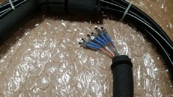 AMPHENOL 962-34320-01016 FC/UPC 6CT 50FT PIG TAIL NODE TAIL FIBER JUMPER