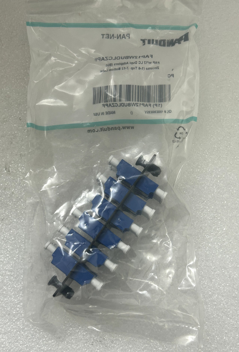 PANDUIT FAP12WBUDLCZAPF FAP w/12 LC Dupl Adapters (BU)