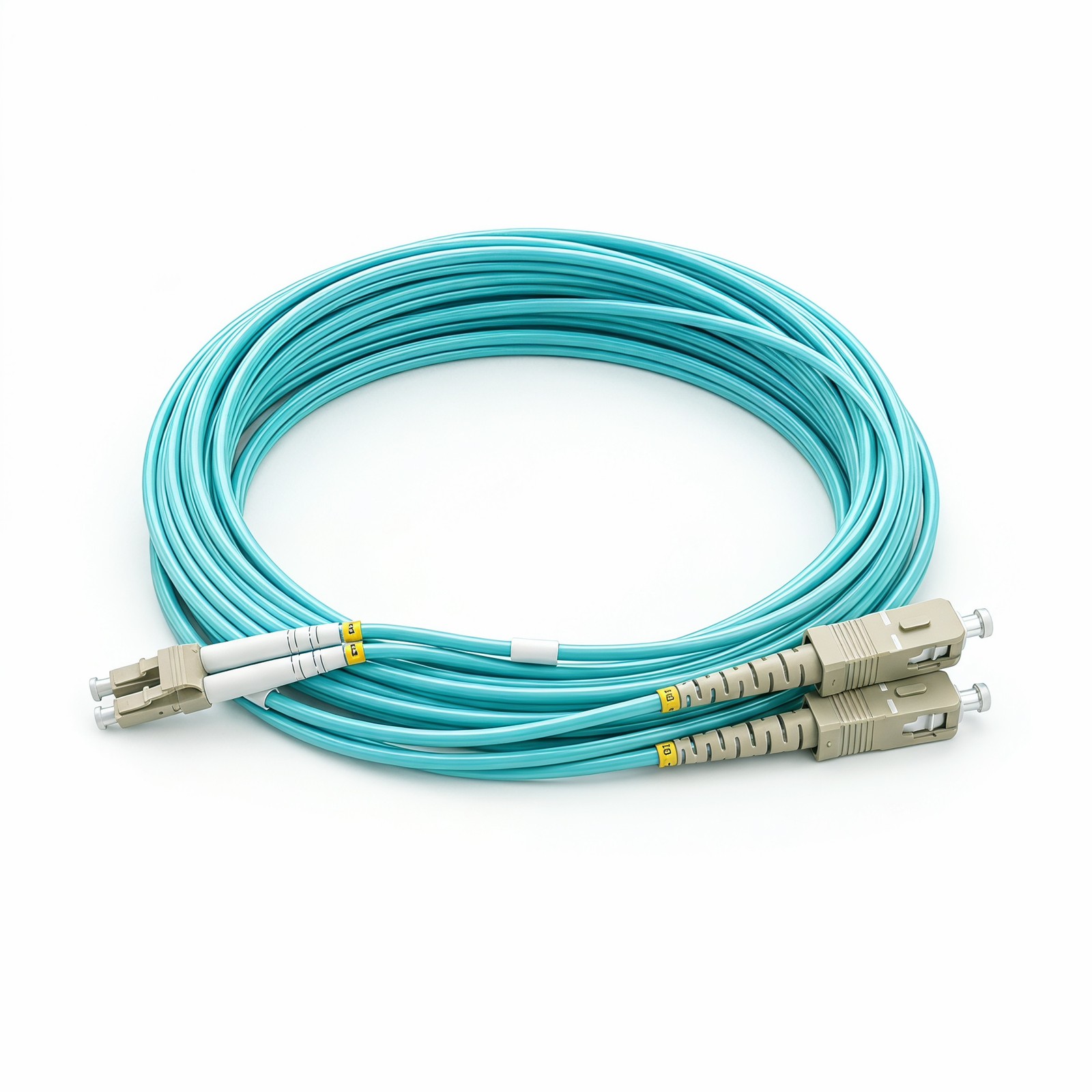 Fiber Patch Cable LC-SC Duplex OM3 Multimode 10GB 164.04ft