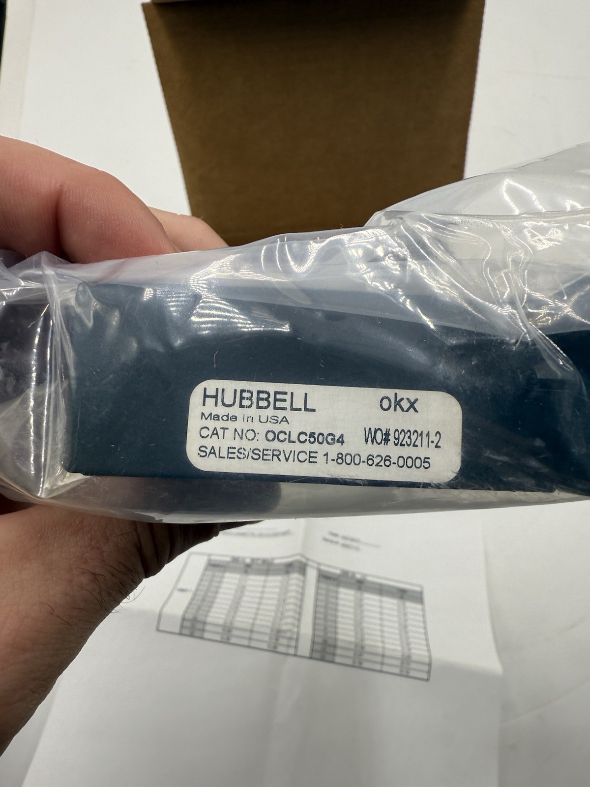 Hubbell OCLC50G4 Fiber Optical Cassette 12 Fiber LC-Duplex-MTP 50/125 OM4