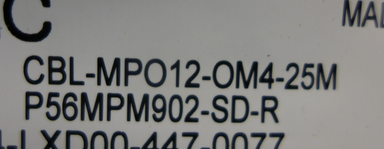 NEW Dell MPO12 OM4 25M Fiber Optic Cable JD7C4