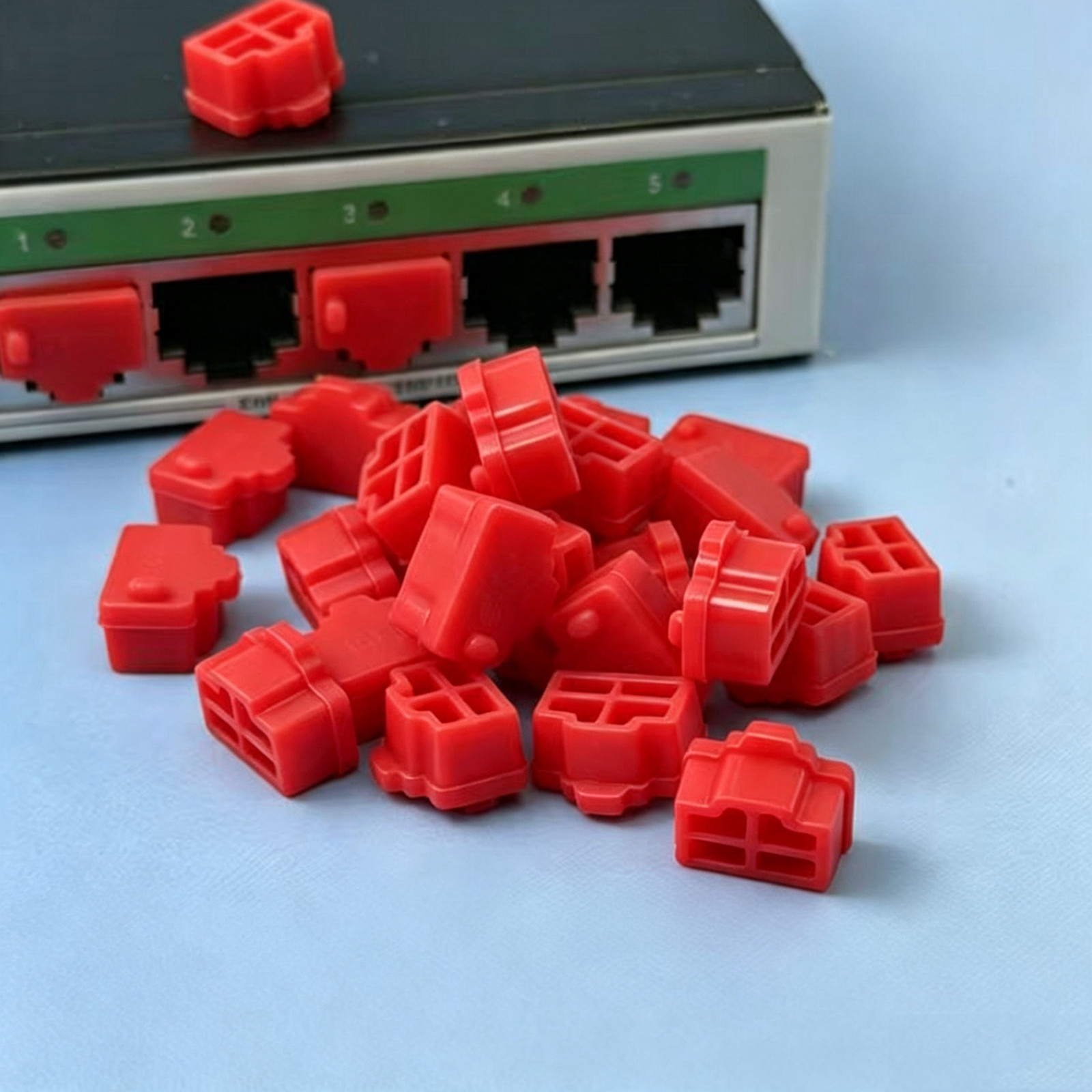 Dust Plug Silicone Cap Stopper for RJ45 LAN SFP Fiber Port Network Switch Router