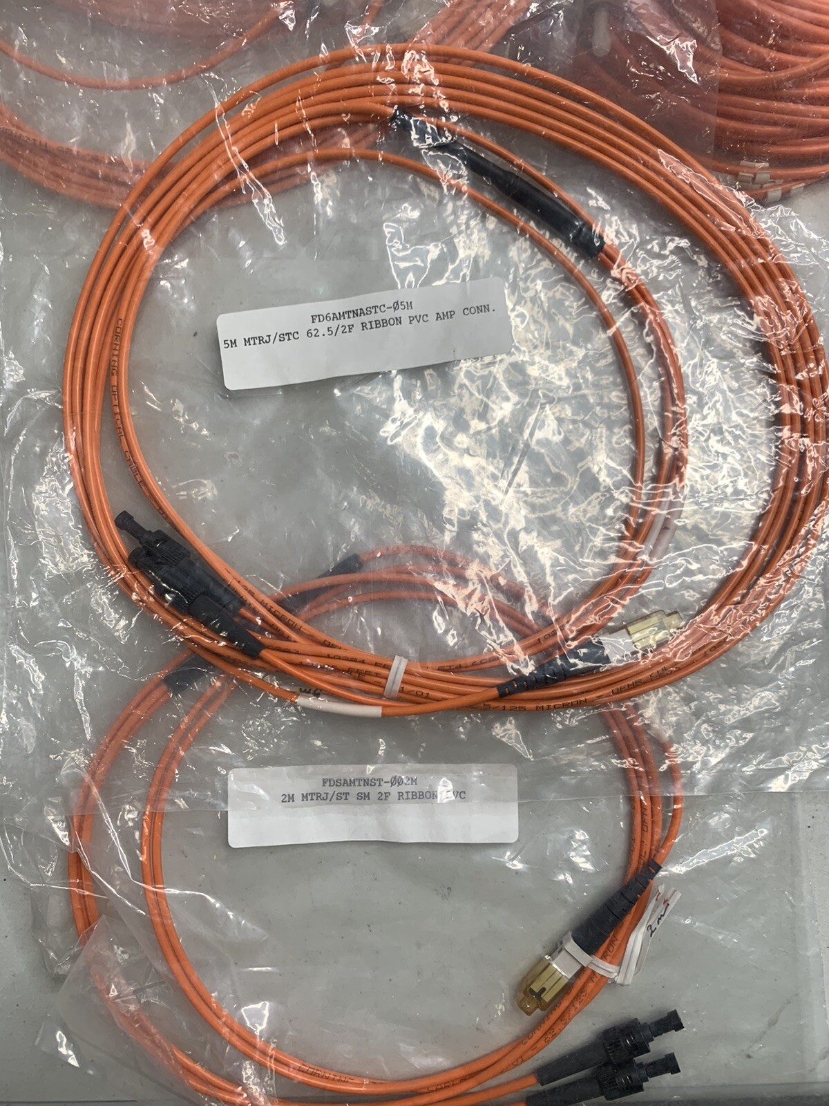 Lot of 40 Fiber Optic Patch Cable Orange LC FC ST SC MTRJ 1m 2m 5m 10m Mixed Lot