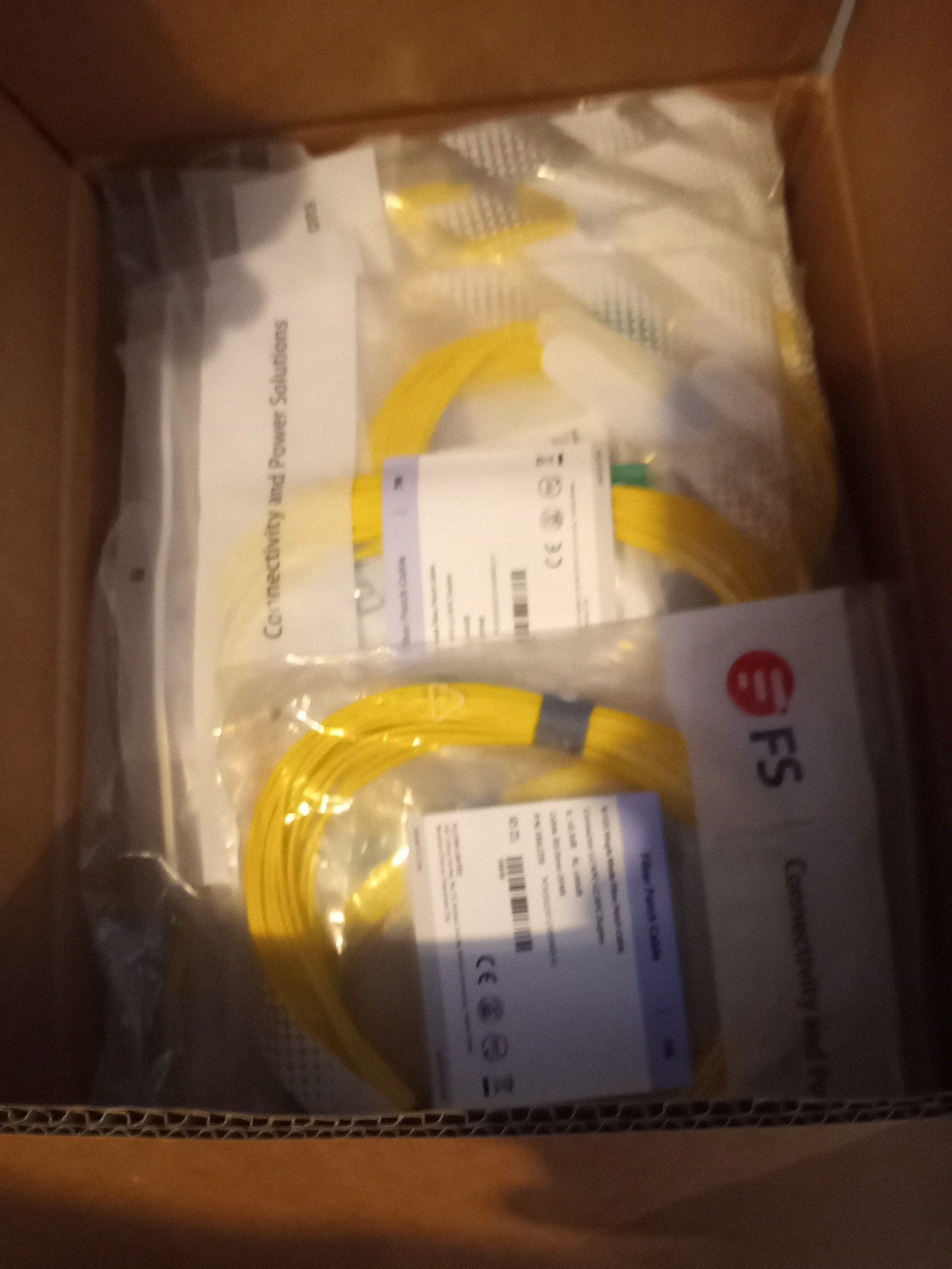 Lot Of 65- FS 7M -9/125 Duplex Singlemode Fiber Optic Cable Patch Cord Jumper