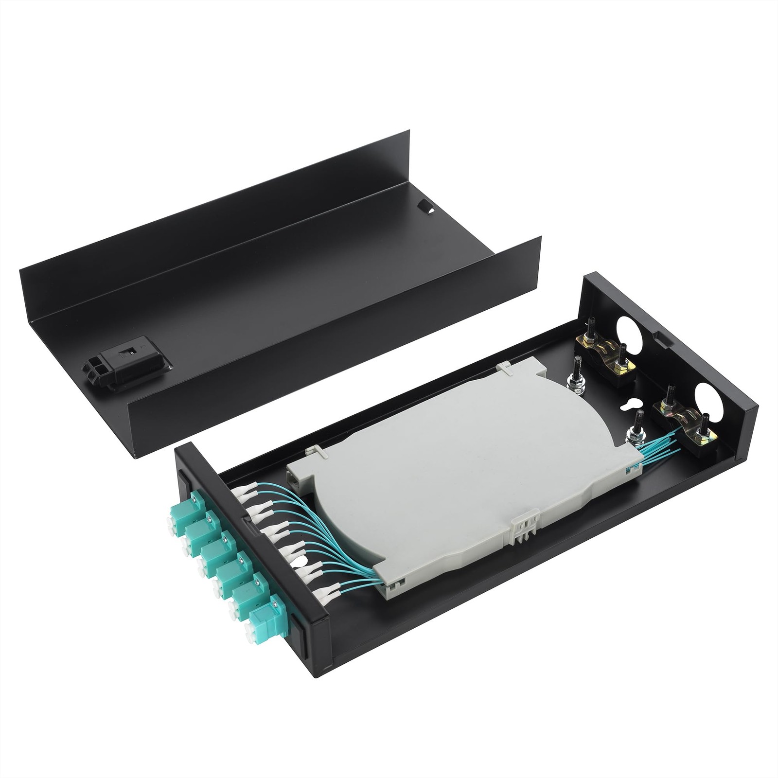 Optic Fiber Termination Box 6 Ports LC Multimode 12 Cores Wall Enclosure
