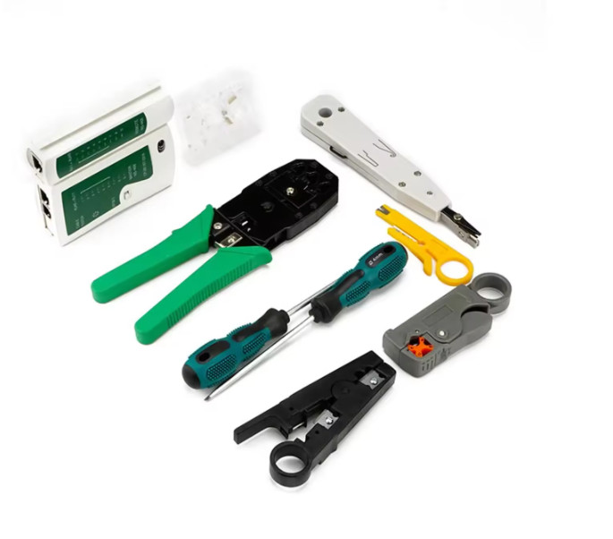 Computer Network Repair Tool Kit Lan Utp Screwdriver Wire Stripper Rj45 Connecto