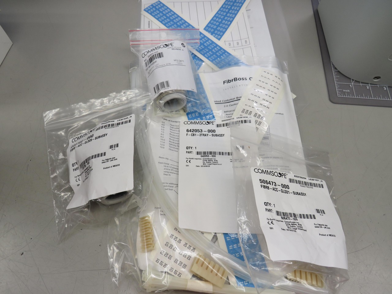 COMMSCOPE 115149-000 F-CB24-2DEPO-224B0-0-ATT FIBER CABLE ENCLOSURE OPTICAL CABL