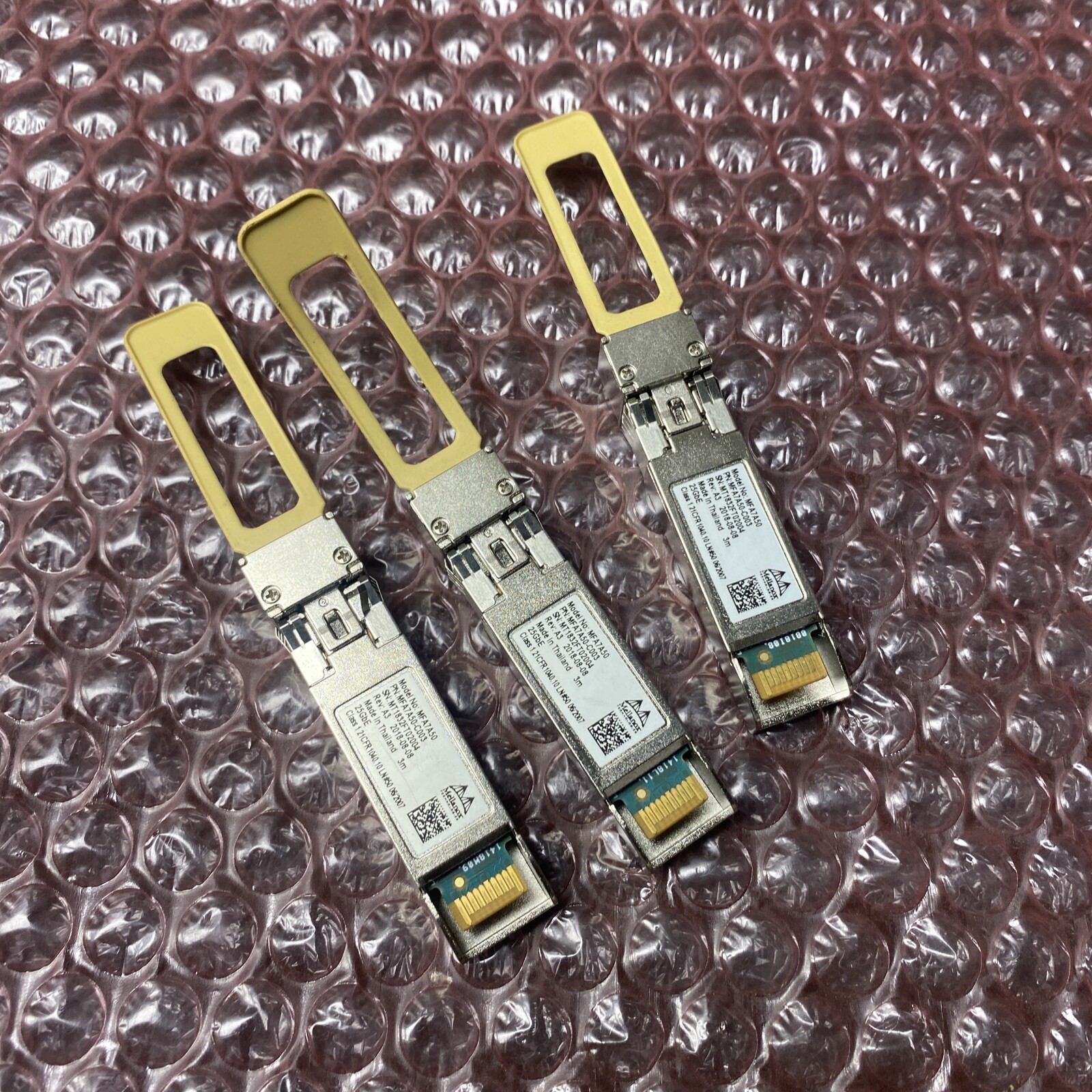Lot of 3 Mellanox Technologies MFA7A50-C003 Direct Attach connectors No Cables