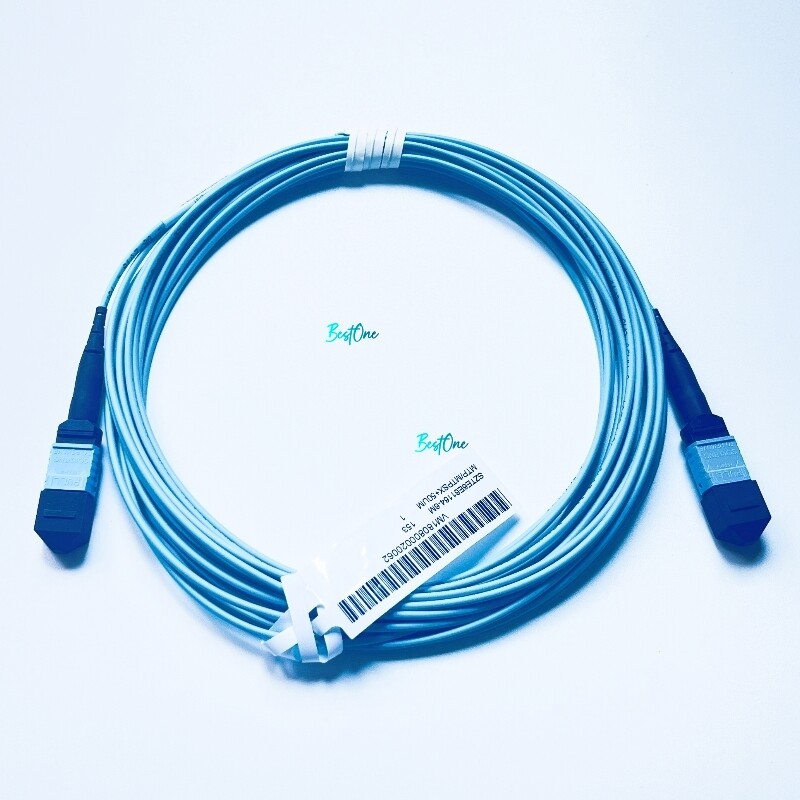 CORNING 6m 9m 21m MPO Female to MPO Female OM3 8F Type B Fiber Optic Patch Cord