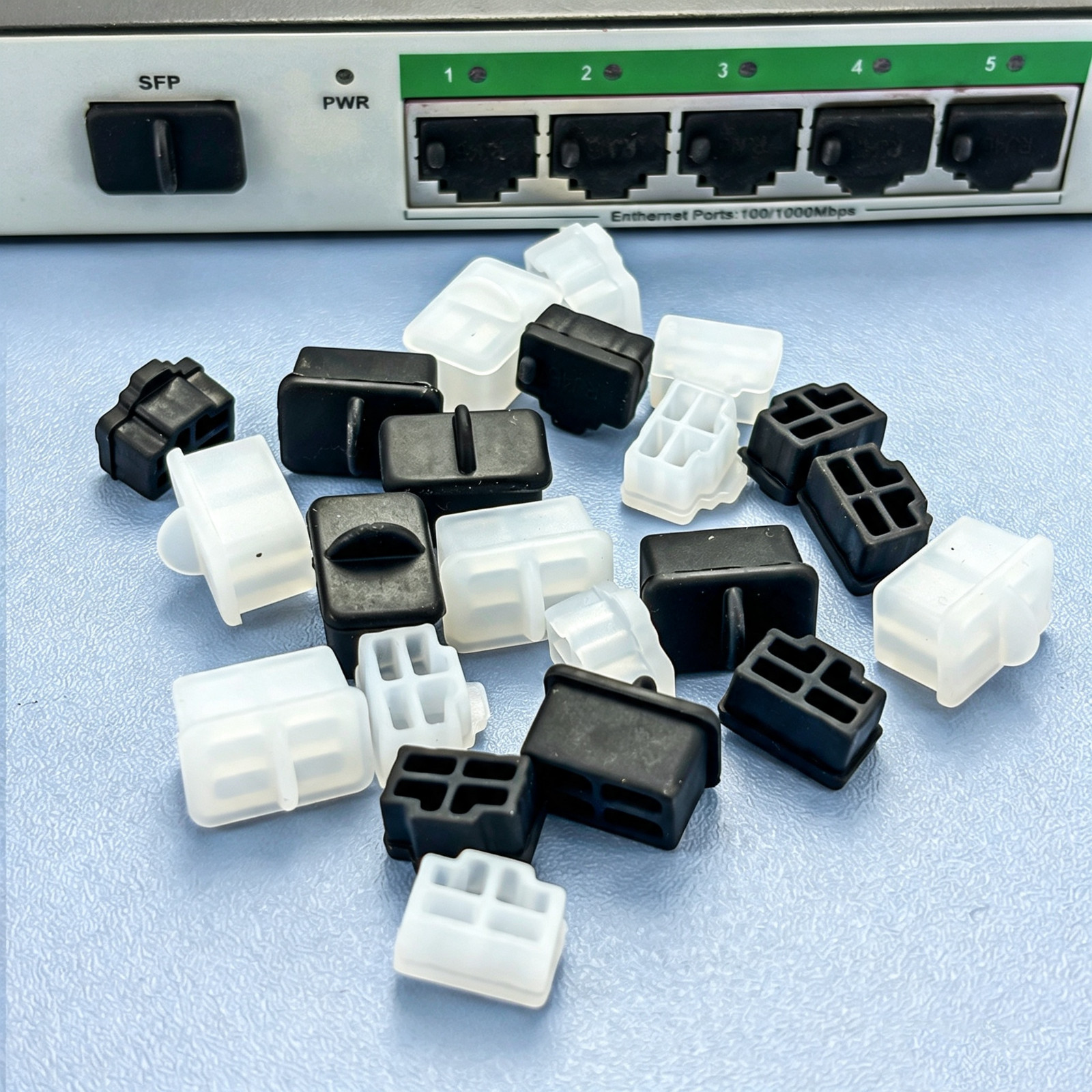 Dust Plug Silicone Cap Stopper for RJ45 LAN SFP Fiber Port Network Switch Router